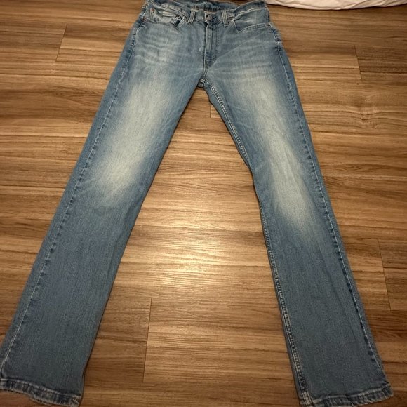 Mens Levi’s 514’s Straight Leg Jeans -  Light Wash - 34x32 - Picture 3 of 6